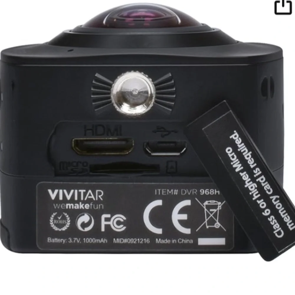 Vivitars DVR968HD 360Cam 12.1 MP Camera with 1080p Resolution nwt